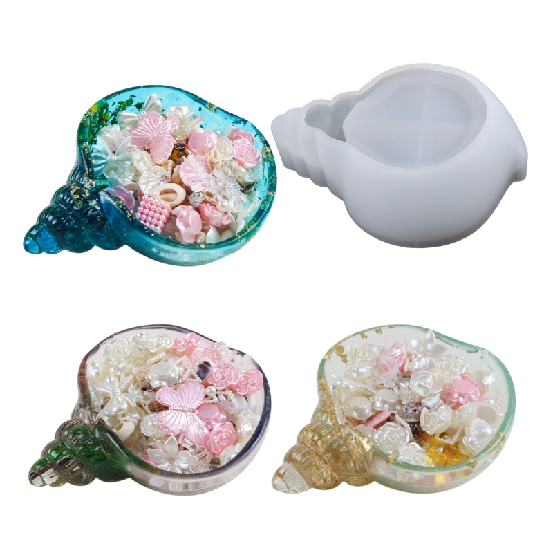 Conch Epoxy Resin Molds,Sharp-nosed conch,Resin Cast, Silicone Resin Molds for Resin candles, Soap, Dried Flower Leaf, DIY 